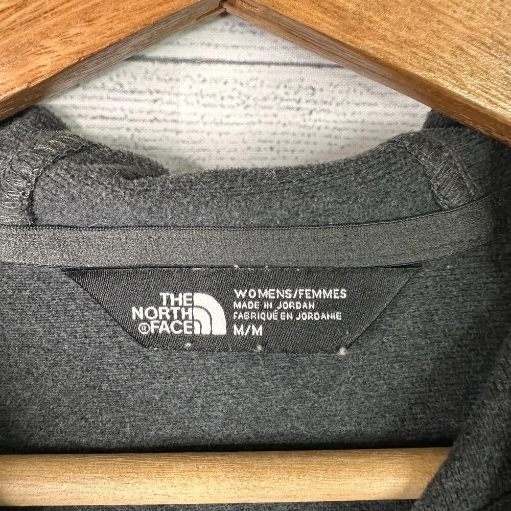 The North Face Womens Tech Mezzaluna Hoodie Jacket Full Zip Medium Gray Outdoor - Picture 7 of 9